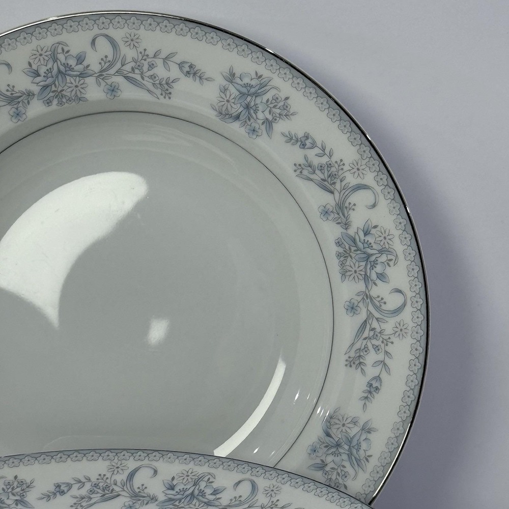Mikasa Dresden Rose L9009 Rimmed Soup Or Salad Plate Set of 4 Japan Read